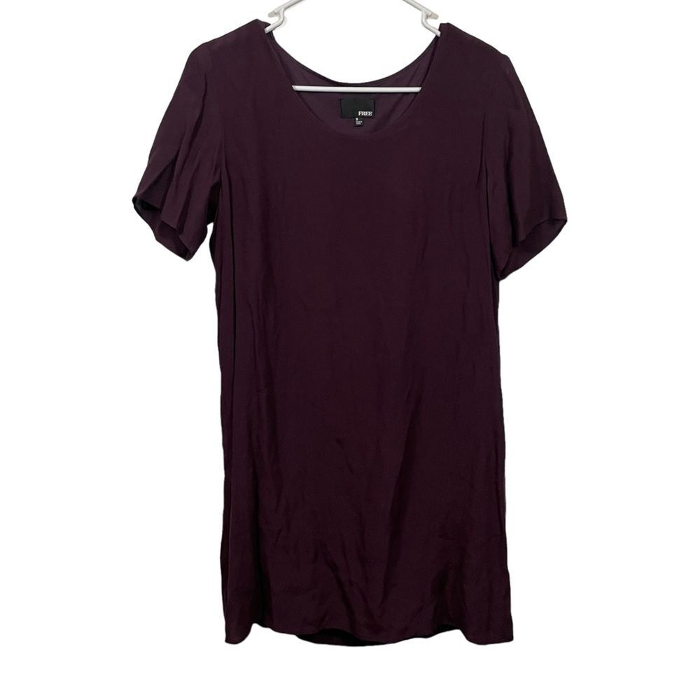 Aritzia Wilfred Plum Purple Short Sleeve T-Shirt Dress